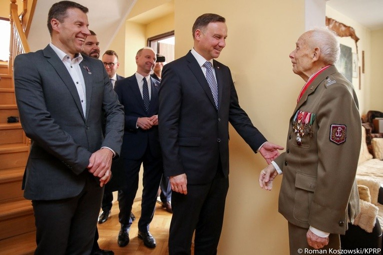 Prezydent Duda odwiedził płk. "Rączego"