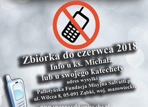 Stary telefon i zużyty znaczek 