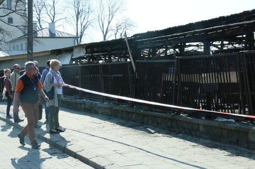 Pożar bazaru przy ul. Ruskiej