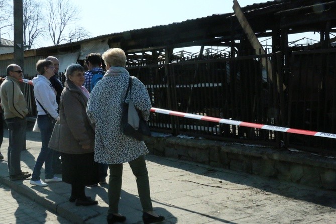 Pożar bazaru przy ul. Ruskiej