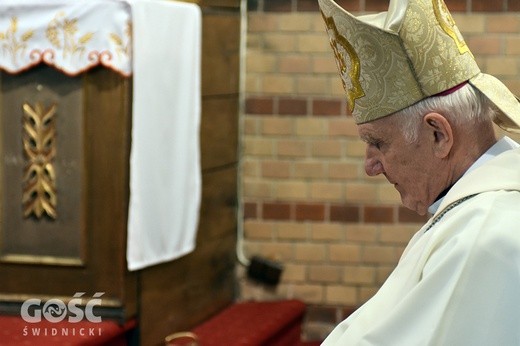 Biskup Ignacy Dec w czasie Mszy św. za ofiary katastrofy smoleńskiej.