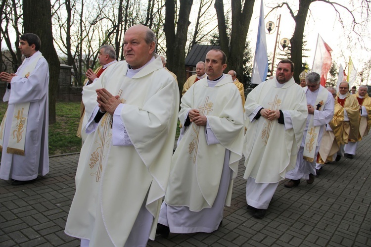 Poświęcenie odnowionej Kalwarii Krzyskiej