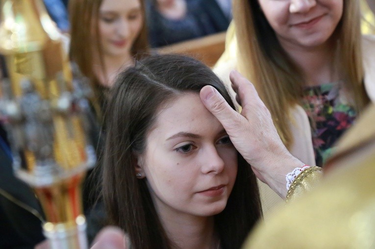 Bierzmowanie w Łąkcie Górnej