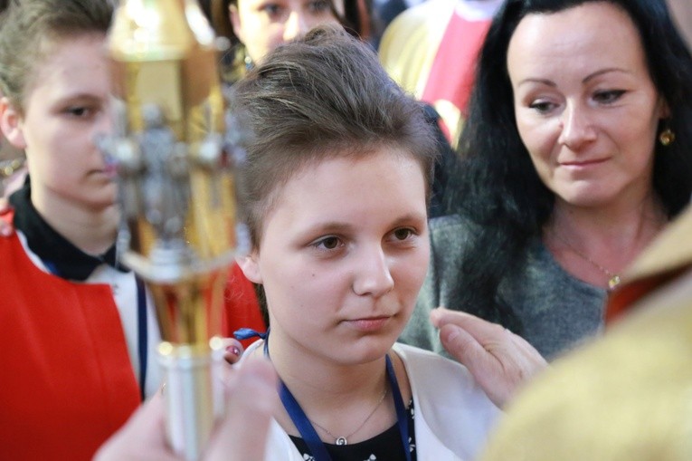 Bierzmowanie w Łąkcie Górnej