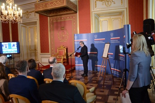 Przekazanie certyfikatu UNESCO Tarnowskim Górom