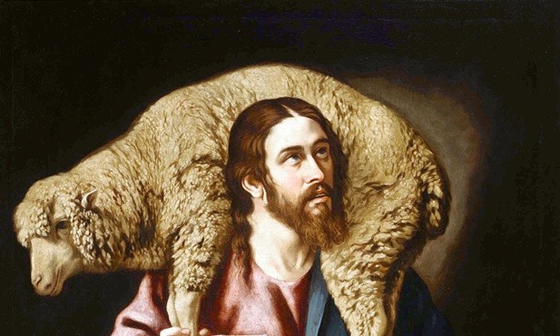 Cristóbal García Salmerón Dobry pasterzolej na płótnie, XVII w.Muzeum Prado, Madryt