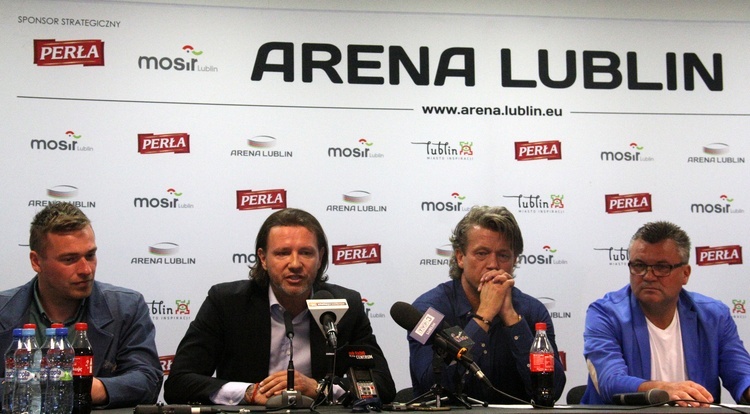 Na konferencji prasowej pojawili się m.in. Jarosław Jakimowicz i Radosław Majdan