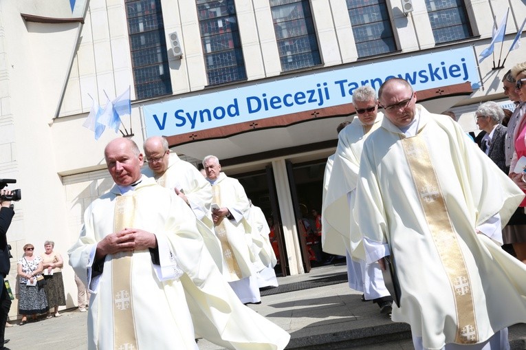 Inauguracja synodu. Nabożeństwo i procesja