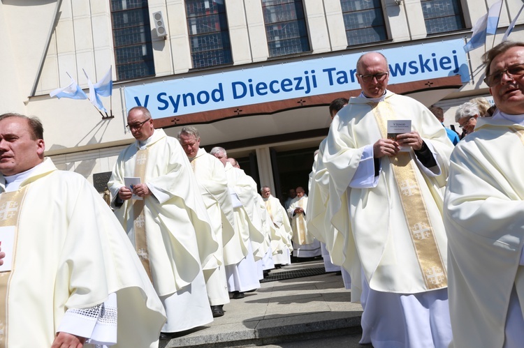 Inauguracja synodu. Nabożeństwo i procesja