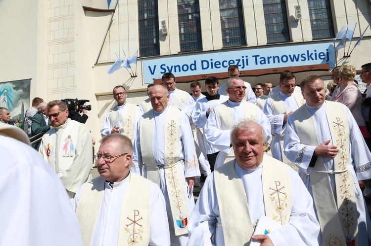 Inauguracja synodu. Nabożeństwo i procesja