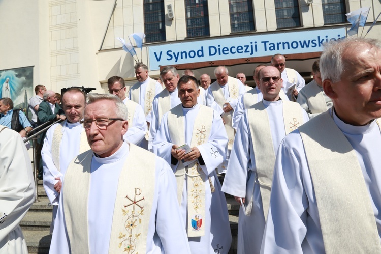 Inauguracja synodu. Nabożeństwo i procesja