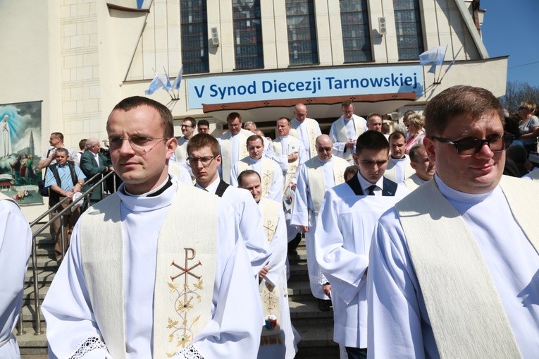Inauguracja synodu. Nabożeństwo i procesja