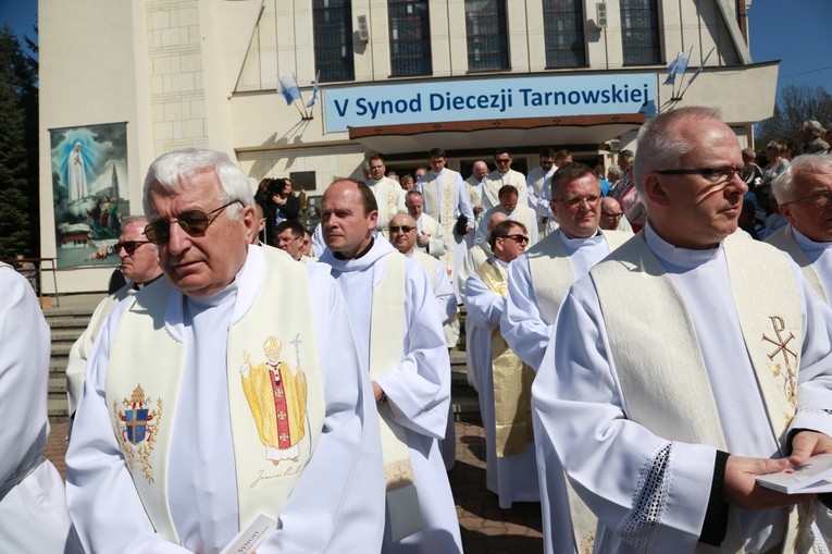Inauguracja synodu. Nabożeństwo i procesja