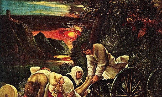 Albecht Altdorfer
Odnalezienie ciała św. Floriana
olej na desce, 1516-1518
Germańskie Muzeum Narodowe, Norymberga