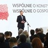 Prezydent Andrzej Duda podczas konferencji „Wspólnie o konstytucji, wspólnie o gospodarce” 11.04.2018 r.