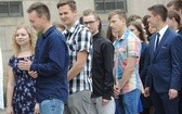 Polonez maturzystów na pl. Chrobrego w Bielsku-Białej