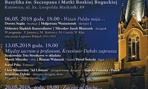 Muzyka w bazylice, Katowice, 6, 13 i 20 maja