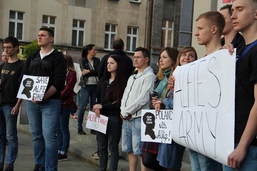 Alfie Evans i modlitwa w Katowicach