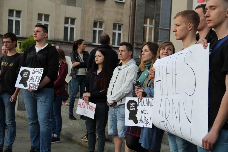 Alfie Evans i modlitwa w Katowicach