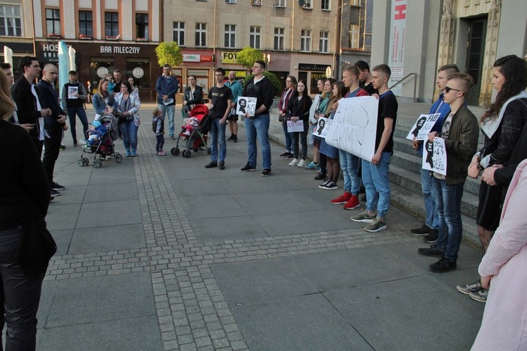 Alfie Evans i modlitwa w Katowicach