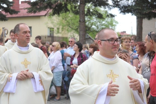 Msza św. na rozpoczęcie 6. pielgrzymki z Hałcnowa do Łagiewnik