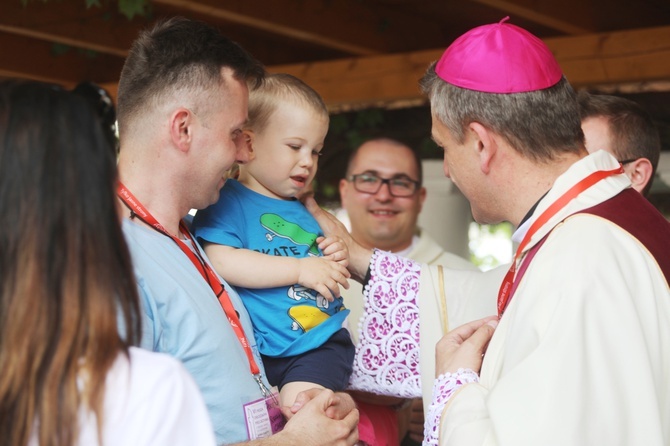 Msza św. na rozpoczęcie 6. pielgrzymki z Hałcnowa do Łagiewnik