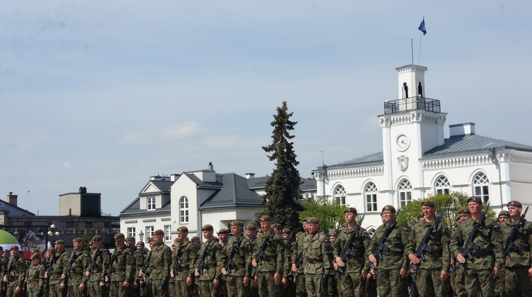 Przysięga wojskowa w Ciechanowie