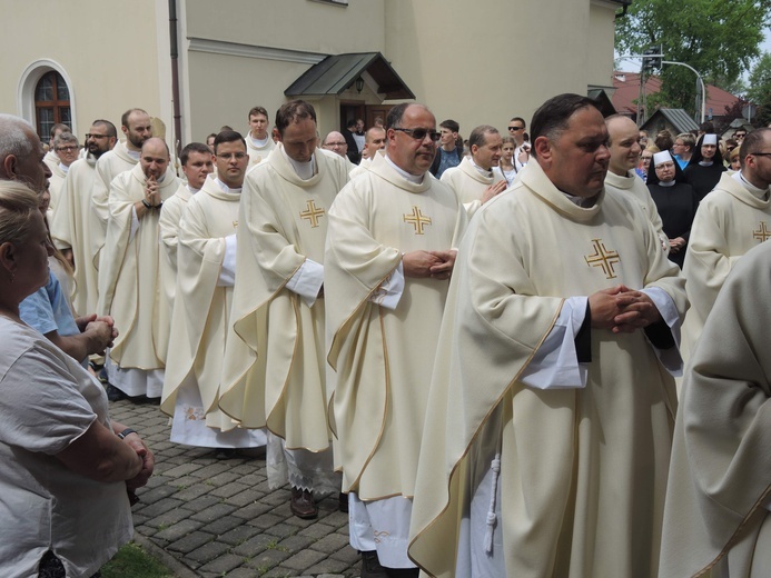 Msza św. pielgrzymów łagiewnickich w Hałcnowie - 2018