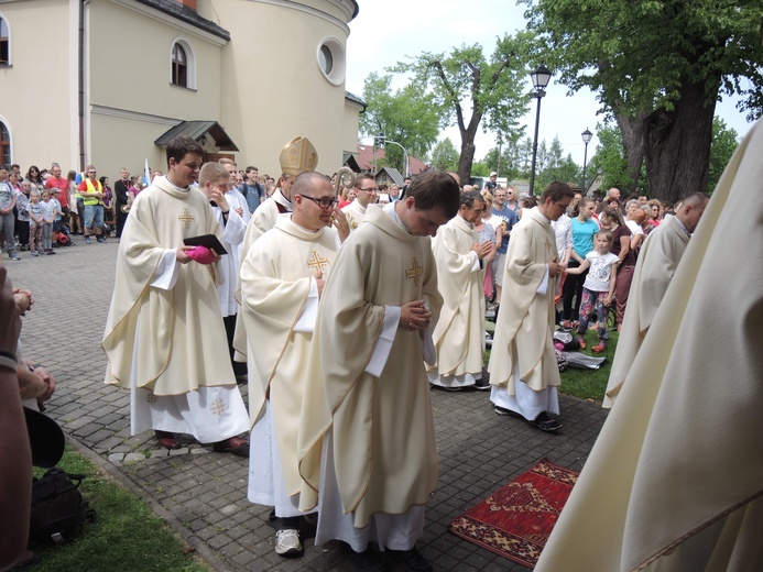 Msza św. pielgrzymów łagiewnickich w Hałcnowie - 2018