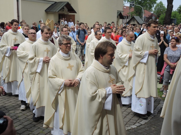 Msza św. pielgrzymów łagiewnickich w Hałcnowie - 2018