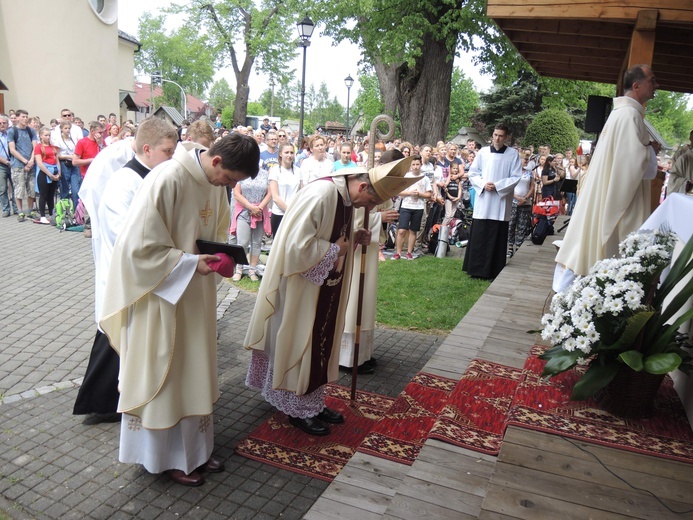 Msza św. pielgrzymów łagiewnickich w Hałcnowie - 2018