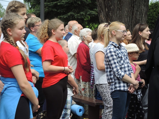 Msza św. pielgrzymów łagiewnickich w Hałcnowie - 2018