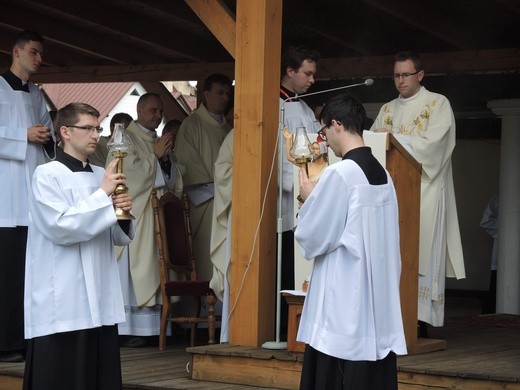 Msza św. pielgrzymów łagiewnickich w Hałcnowie - 2018