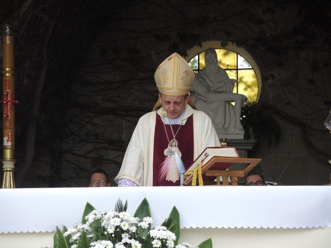 Msza św. pielgrzymów łagiewnickich w Hałcnowie - 2018