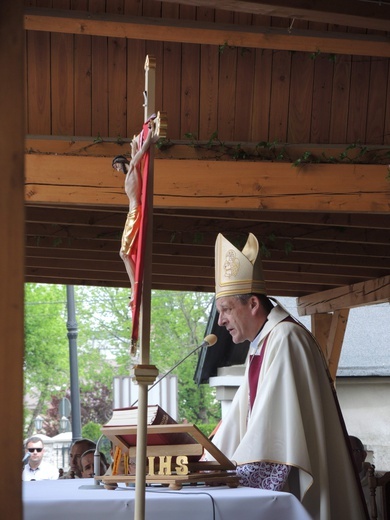 Msza św. pielgrzymów łagiewnickich w Hałcnowie - 2018