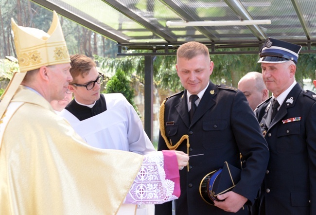 Pielgrzymka strażaków do Wysokiego Koła