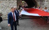 Bicie rekordu długości flagi narodowej Kraków 2018 - cz. 1