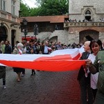 Bicie rekordu długości flagi narodowej Kraków 2018 - cz. 1