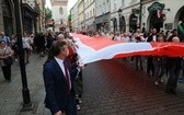 Bicie rekordu długości flagi narodowej Kraków 2018 - cz. 1