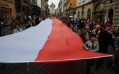 Bicie rekordu długości flagi narodowej Kraków 2018 - cz. 1