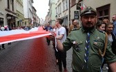 Bicie rekordu długości flagi narodowej Kraków 2018 - cz. 1