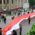 Bicie rekordu długości flagi narodowej Kraków 2018 - cz. 1