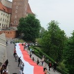 Bicie rekordu długości flagi narodowej Kraków 2018 - cz. 1