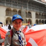 Bicie rekordu długości flagi narodowej Kraków 2018 - cz. 1