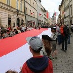 Bicie rekordu długości flagi narodowej Kraków 2018 - cz. 2