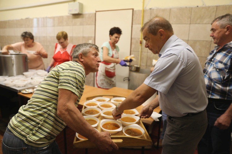 Powitanie grupy bł. ks. Sopoćki w Nidku