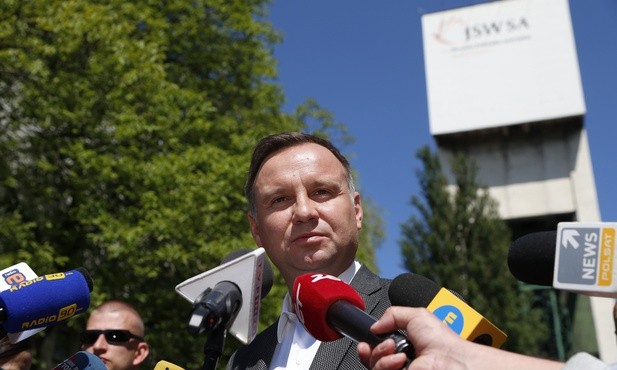Spotkanie prezydenta z poszkodowanymi górnikami