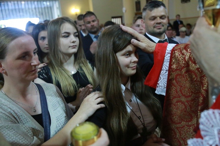 Bierzmowanie w Trzcianie k. Mielca