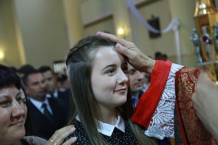 Bierzmowanie w Trzcianie k. Mielca