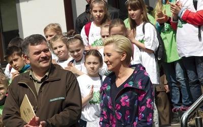 Prezydentową i wszystkich gości powitał Andrzej Matysiak. 